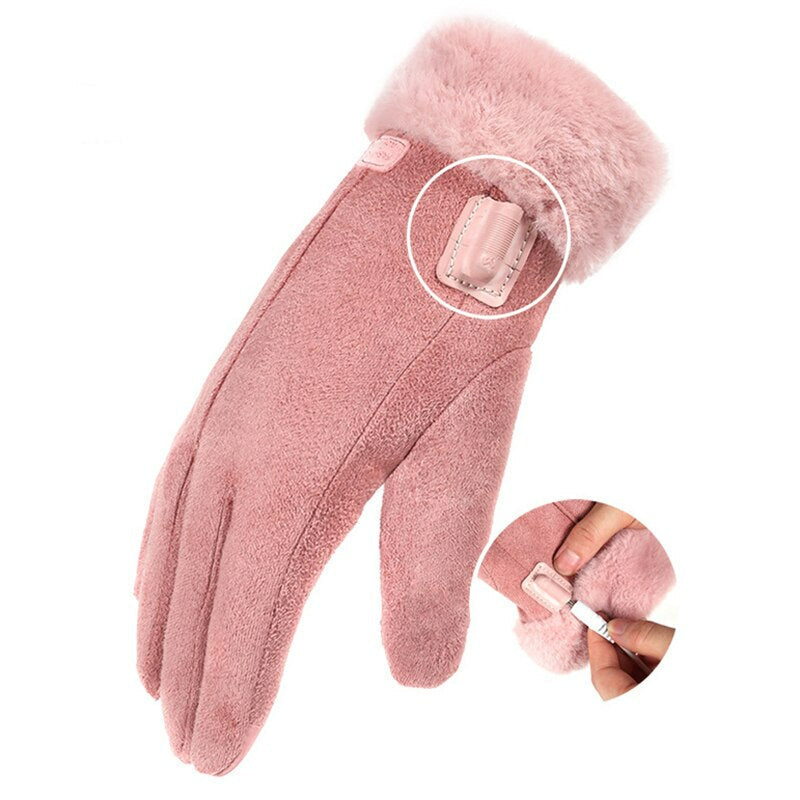 Electric Heated Gloves with Touchscreen Fingers and 5000mAh Battery, 7-8 Hour Runtime