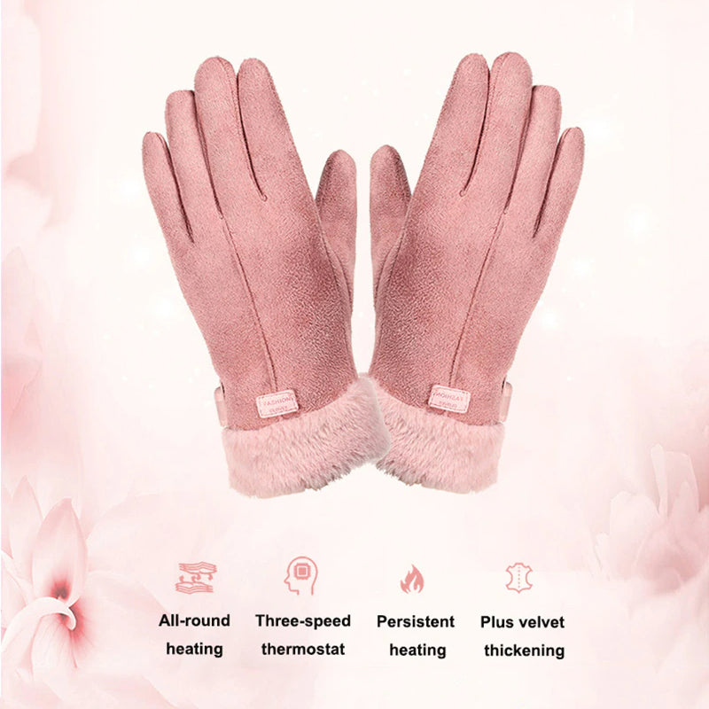 Electric Heated Gloves with Touchscreen Fingers and 5000mAh Battery, 7-8 Hour Runtime