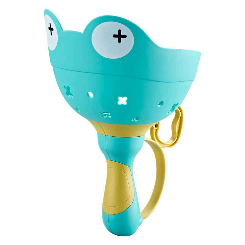 Pull String Propeller Toy with Frog Shapes and 6 Colorful Pieces