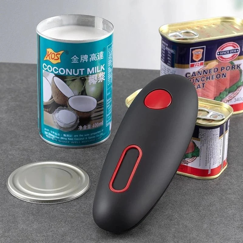 Electric Can Opener with Smooth Edge Technology and One-Touch Operation