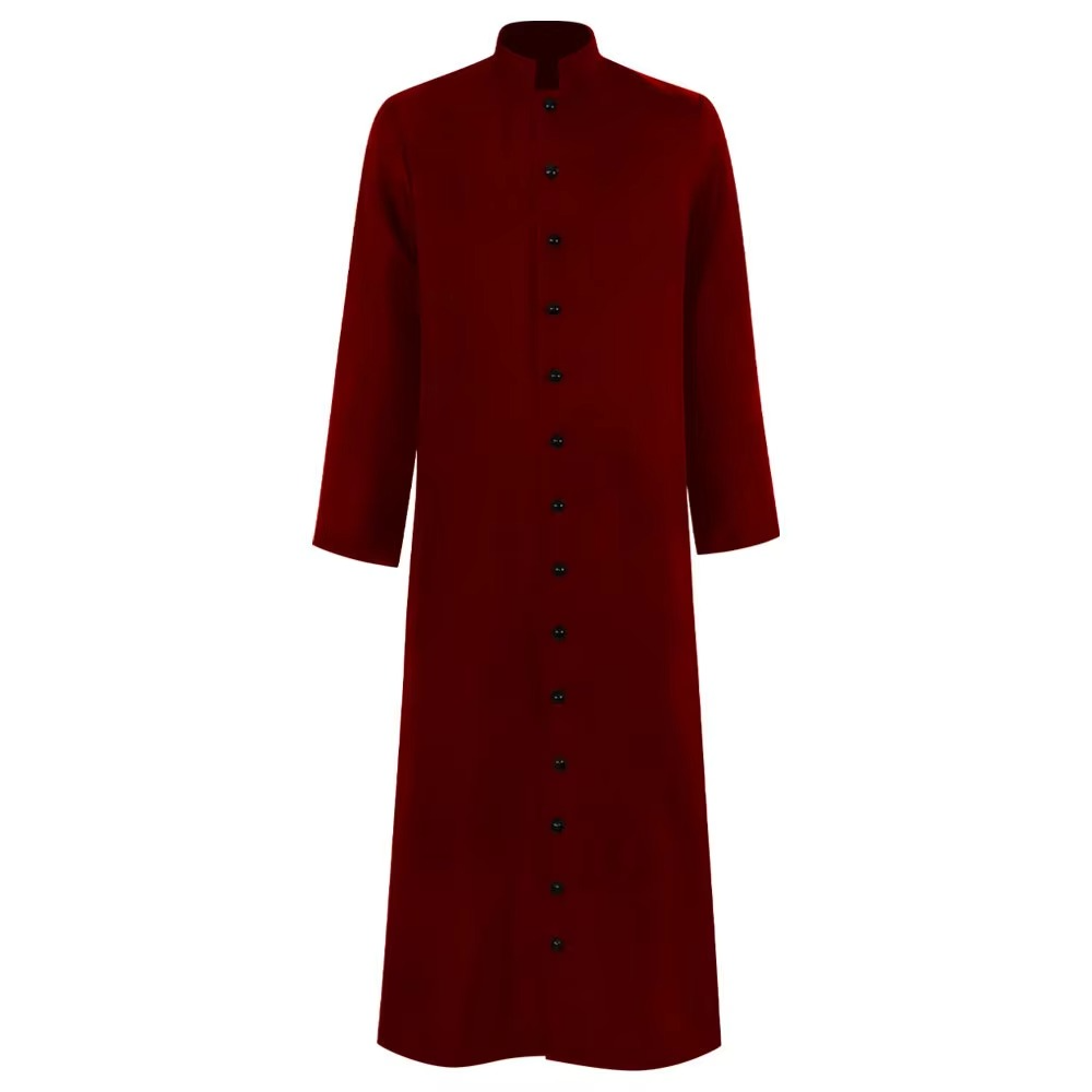 Medieval Monk Robe with Flowing Design and Multiple Colors, XS-5XL