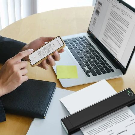 Portable Thermal Printer with Wireless Connectivity for Letter Size Documents