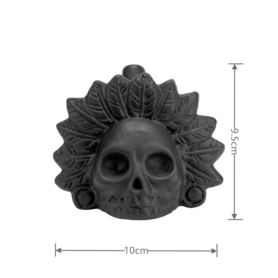 Ceramic Skull Whistle with Dual Chamber Sound System, 126.3dB Output