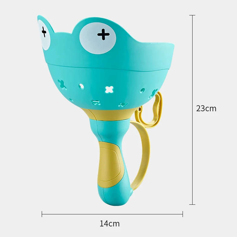 Pull String Propeller Toy with Frog Shapes and 6 Colorful Pieces