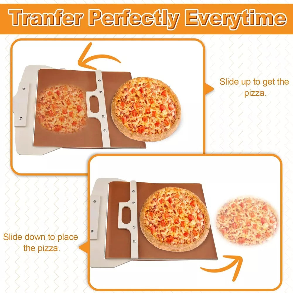 Wooden Pizza Peel with 10-Inch Handle and 14x16in Surface