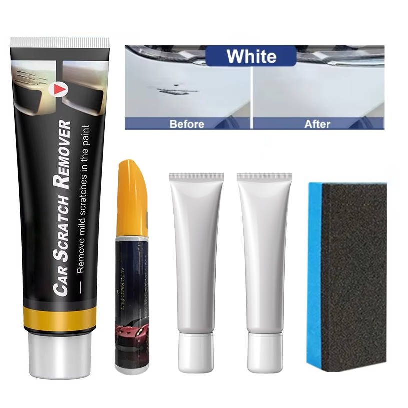 Automotive Scratch Repair Compound with Abrasive Filling System and Wax Protection