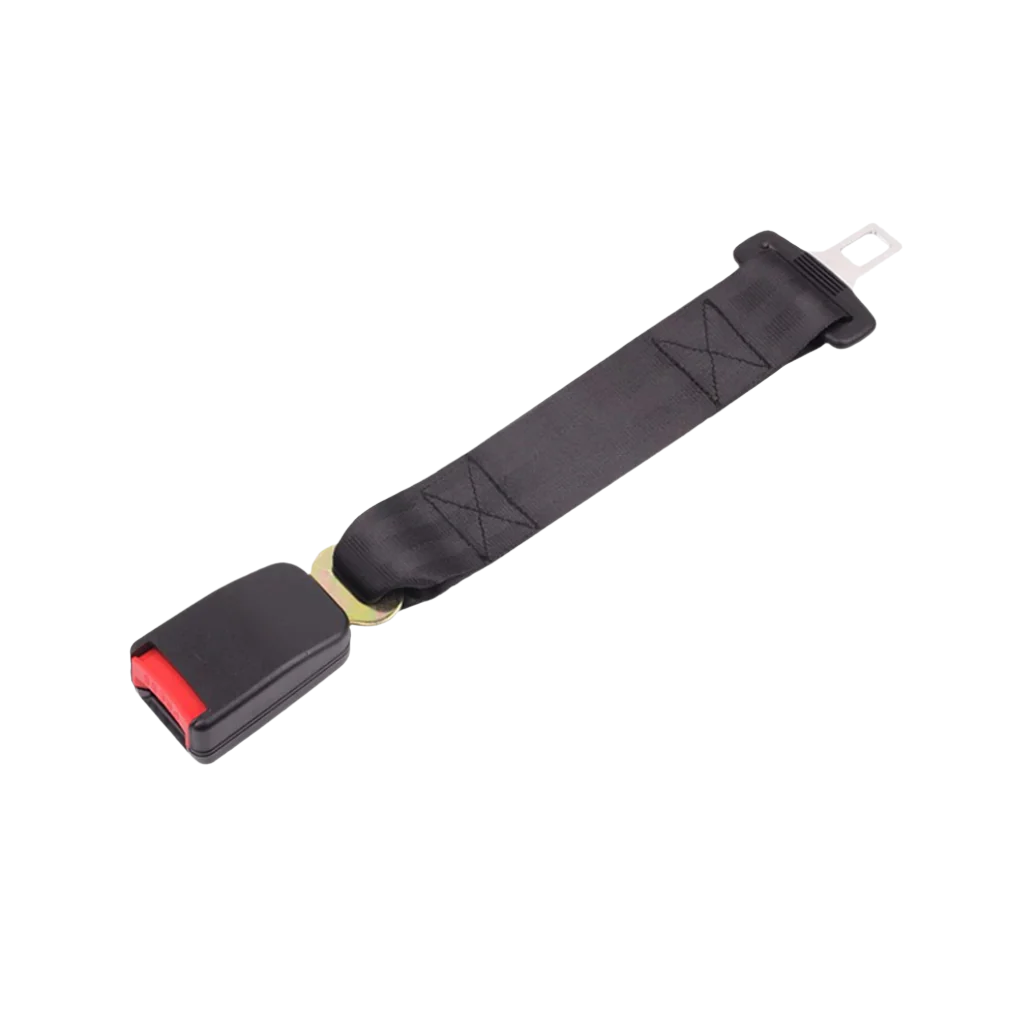 Seat Belt Extender with 9.8 Inch Added Length and Standard Buckle Compatibility