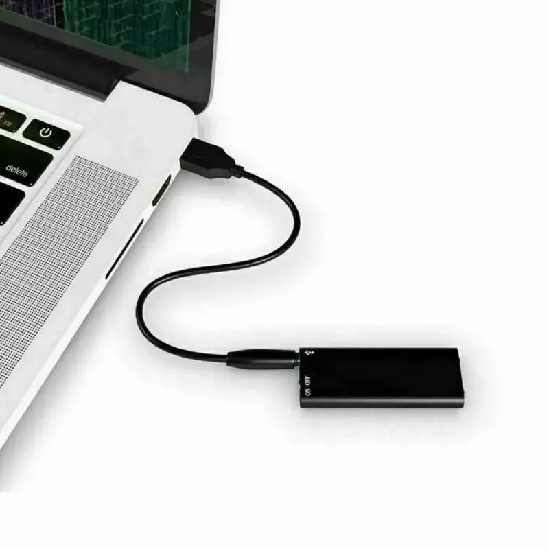 Portable Voice Recorder with Noise Reduction and 96 Hour Storage