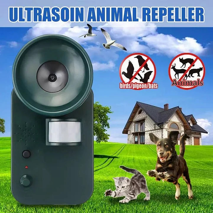 Ultrasonic Pest Repeller with Motion Sensor and Adjustable Frequency for 5000 Sq Ft