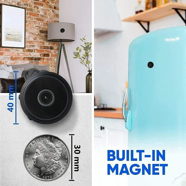 Wireless Camera 1080P HD with Night Vision and Motion Detection, Magnetic Base
