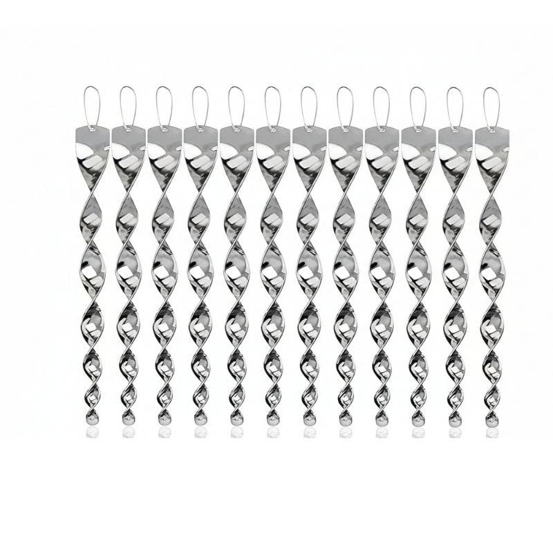 Spinning Reflective Spiral Rod with Included Rope for Bird Deterrent