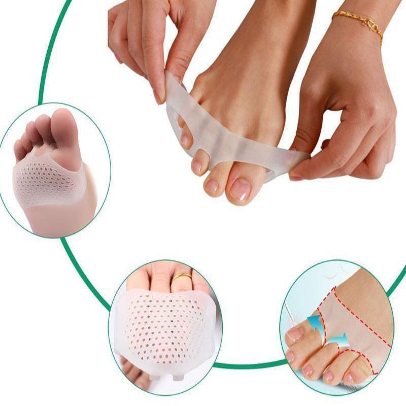 Gel Metatarsal Pads with Ventilated Construction and Adhesive Backing, Set of 2