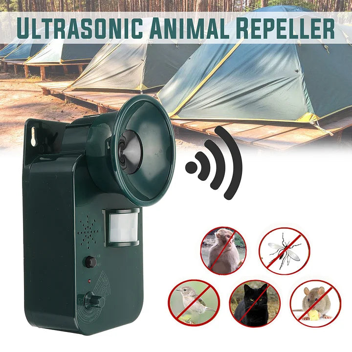 Ultrasonic Pest Repeller with Motion Sensor and Adjustable Frequency for 5000 Sq Ft