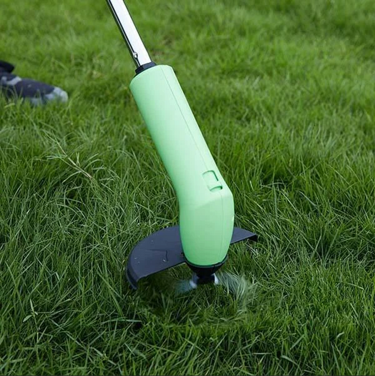 Cordless Grass Trimmer with Telescoping Pole and Adjustable Height Settings