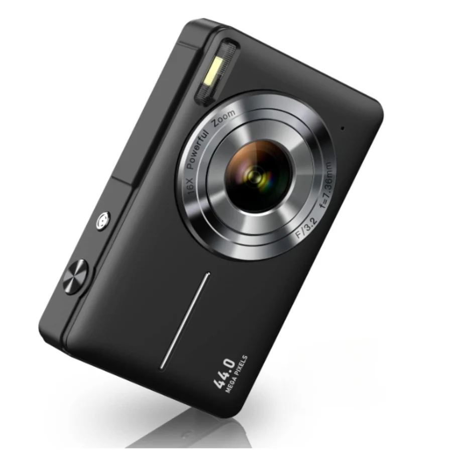 Retro Style Compact Digital Camera with 1080p Video, Built In Screen and One Button Capture in Three Colors