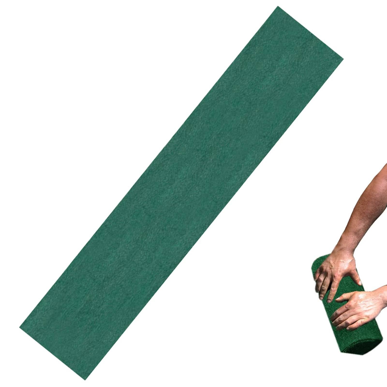 Grass Seed Mat with Embedded Fertilizer and Biodegradable Biofabric