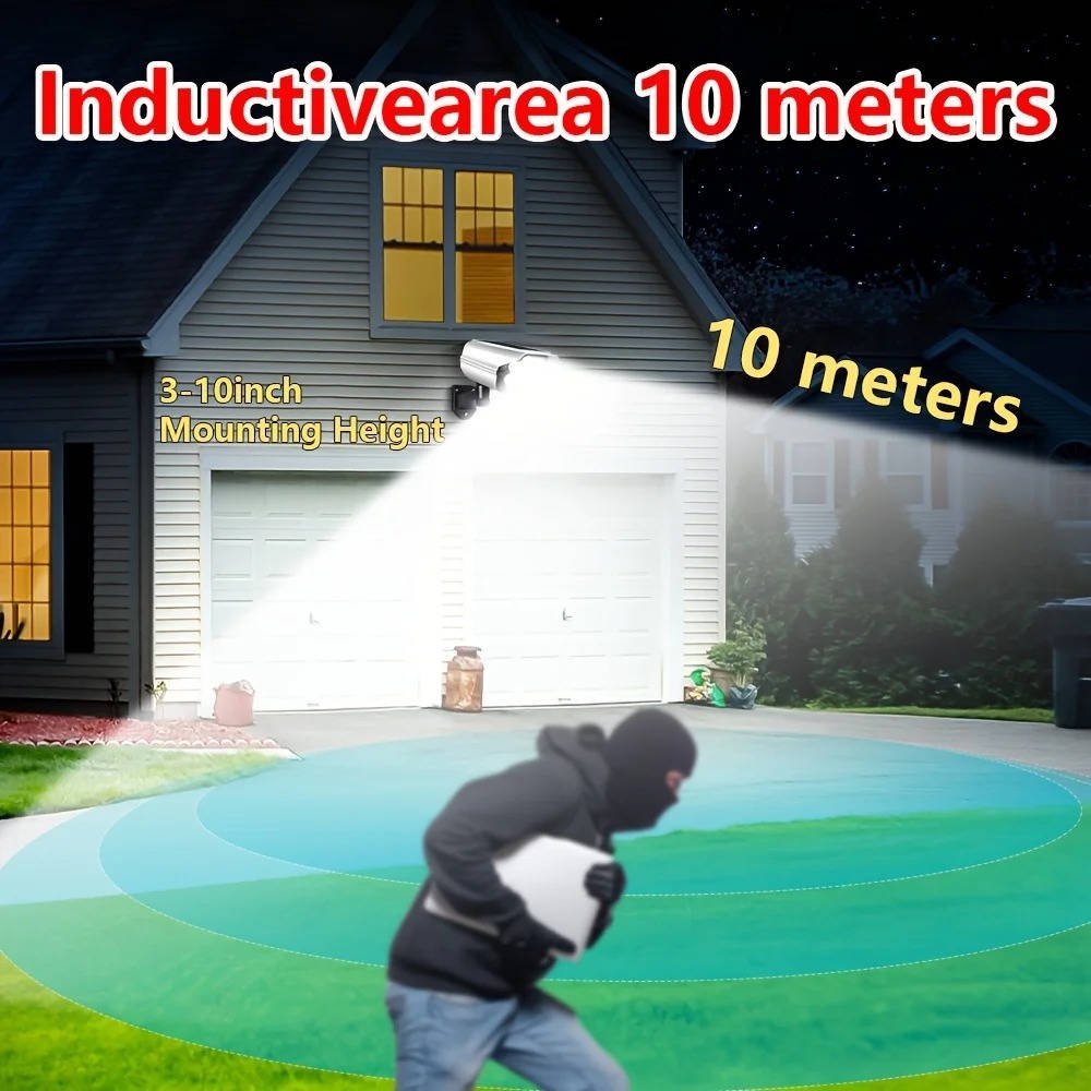 Solar Motion Sensor Floodlight with 2000 Lumens and 360 Degree Rotation, IP65 Waterproof - Alverraliving