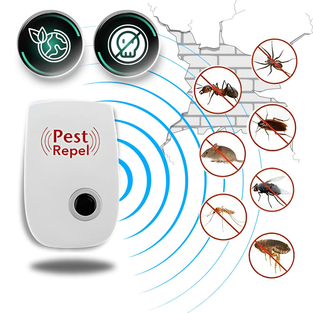 Ultrasonic Pest Repeller with 1290 Square Foot Coverage and Pet Safe Frequencies