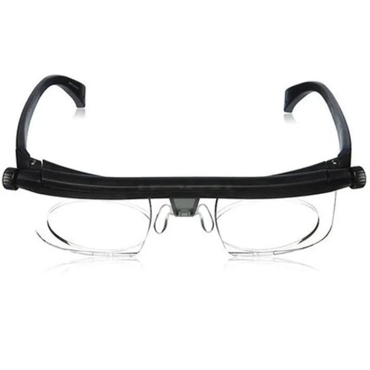 Dial Adjustable Glasses with Variable Focus and Impact Resistant Lenses