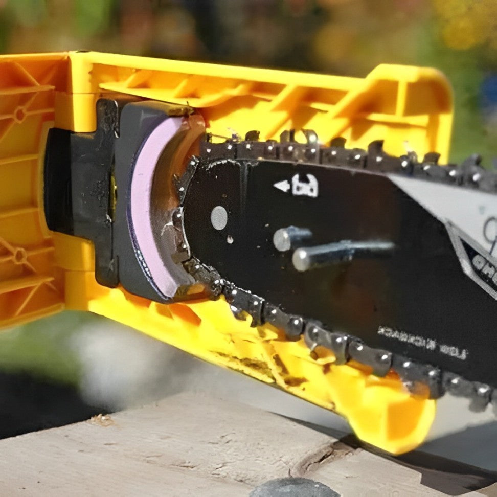 Portable Chainsaw Bar Sharpener with Adjustable Pin Spacing for 14-20in Bars