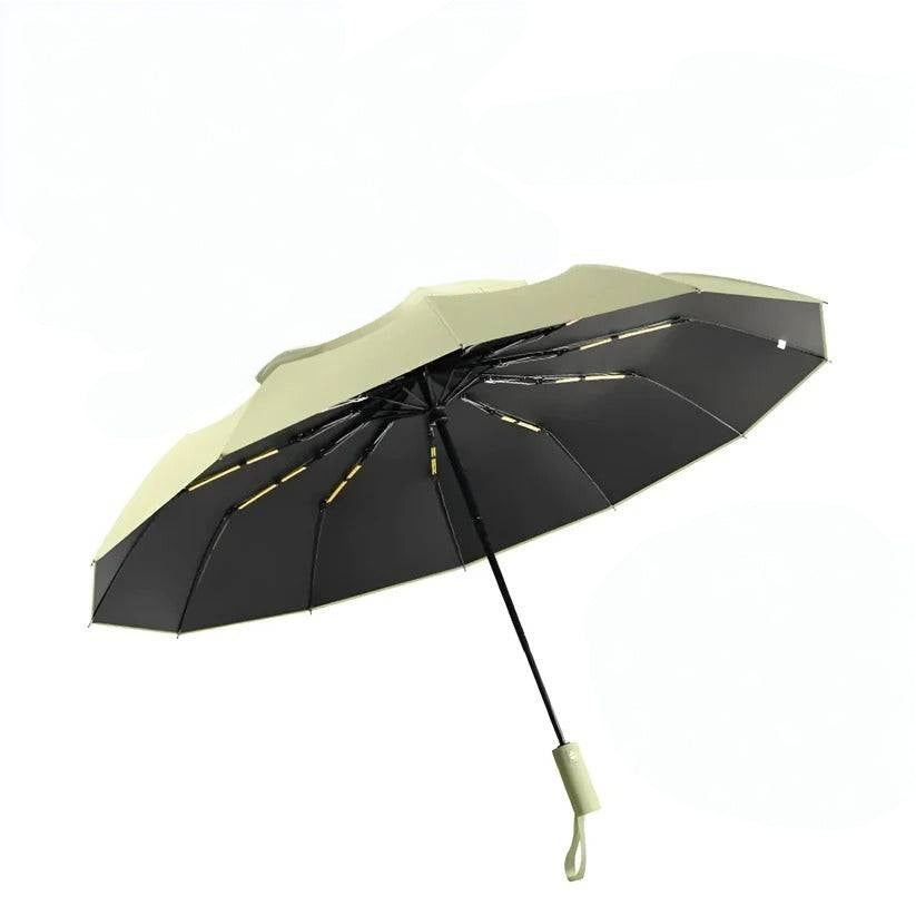 Foldable Umbrella with Reinforced Ribs and UV Blocking Canopy