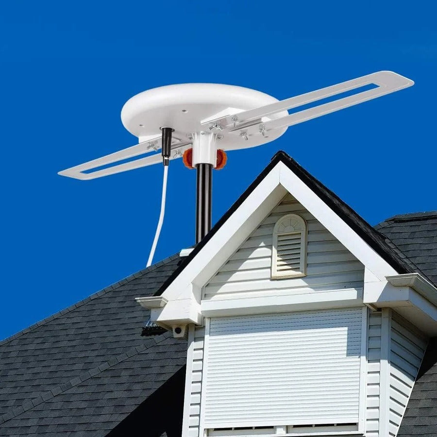 Indoor Outdoor HDTV Antenna with Omnidirectional Reception and Cellular Interference Filter