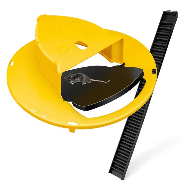 Bucket Mouse Trap with Automatic Reset and Dual Ladders for 5-Gallon Buckets