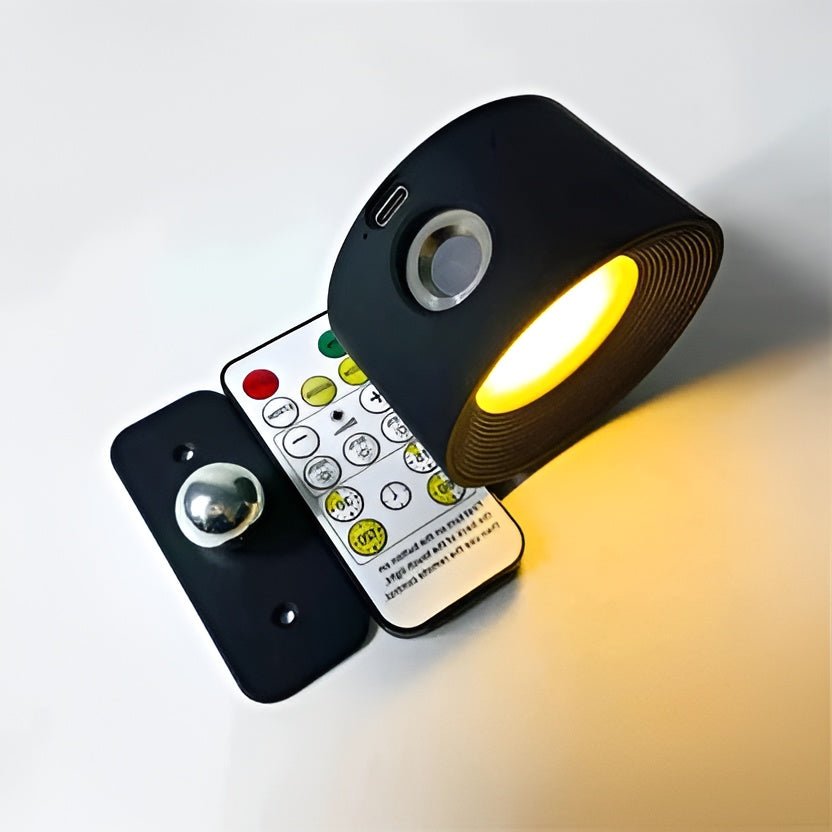 Cordless Wall Light with Magnetic Rotation and Touch Control, 3 Color Temperatures - Alverraliving