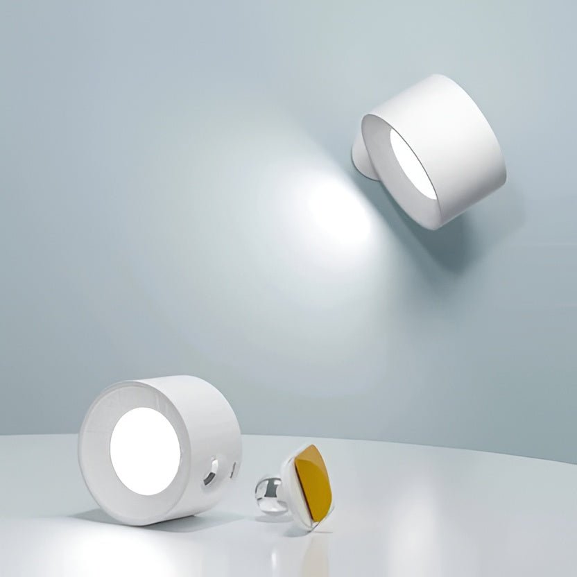 Cordless Wall Light with Magnetic Rotation and Touch Control, 3 Color Temperatures - Alverraliving