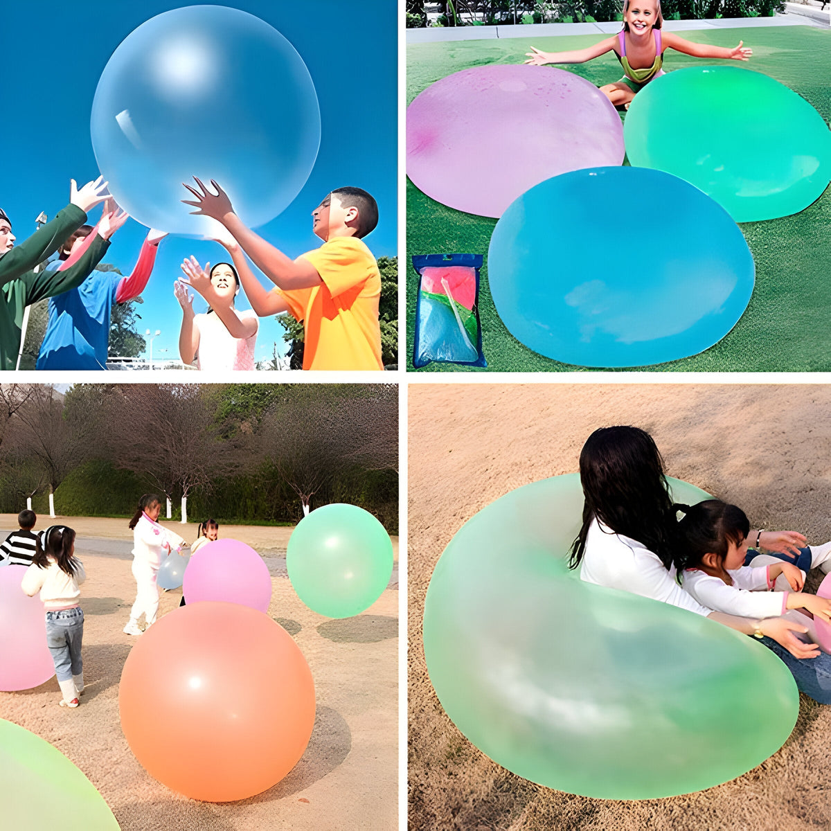 Magic Stretchy Bubble Ball Toy That Inflates Large for Indoor, Garden and Pool Play