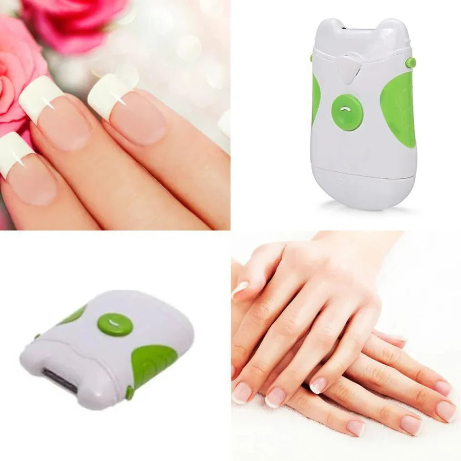 Electric Nail Clipper with LED Light and Rotating Filing Blade
