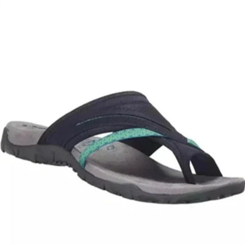 Womens Platform Wedge Sandals with Memory Foam Footbed and Adjustable Hook and Loop Strap