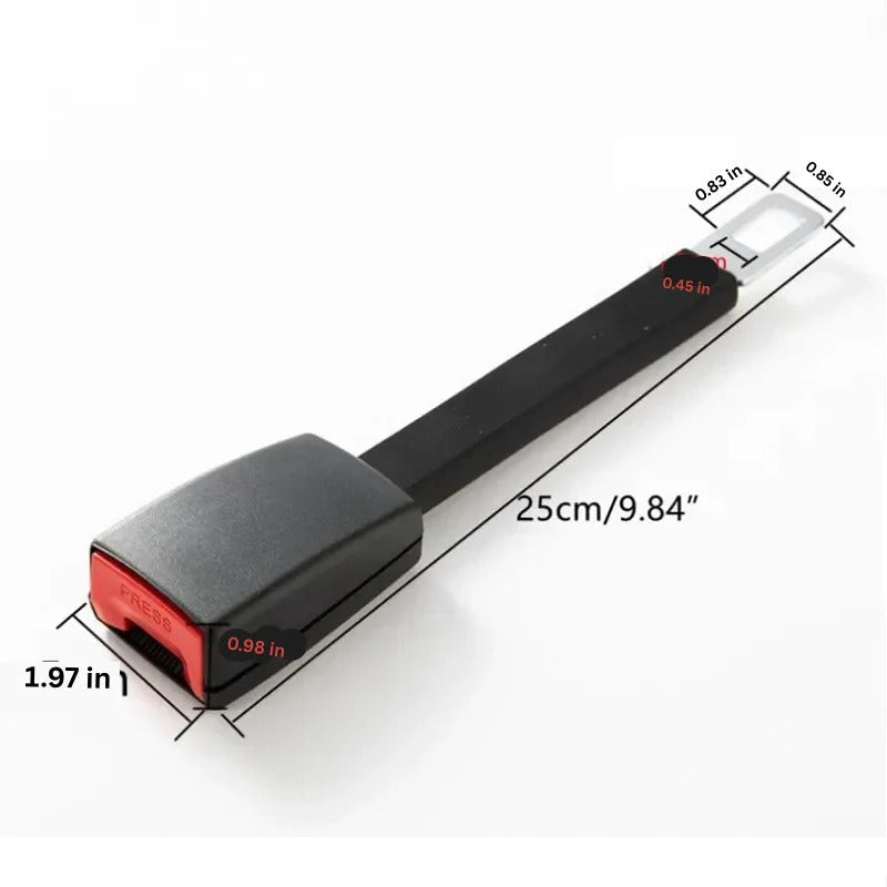 Seat Belt Buckle Extender with Rigid Stem and 11-Inch Reach