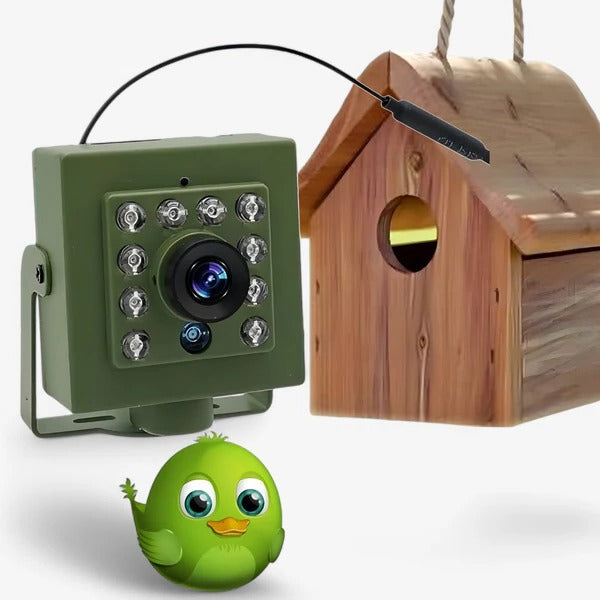 Bird Nest Camera with Night Vision and WiFi App Control