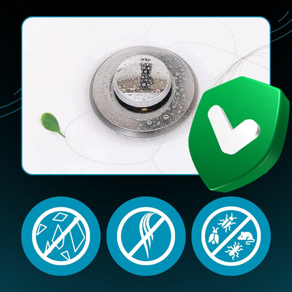 Basket Strainer Sink Stopper with Odor Seal and Pest Barrier