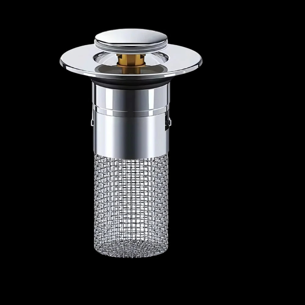 Basket Strainer Sink Stopper with Odor Seal and Pest Barrier