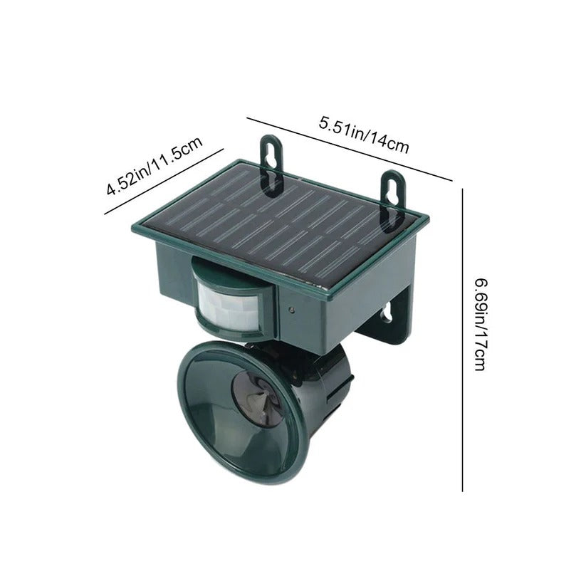 Solar Motion Sensor Bird Repeller with Infrared Detection and Adjustable Sound