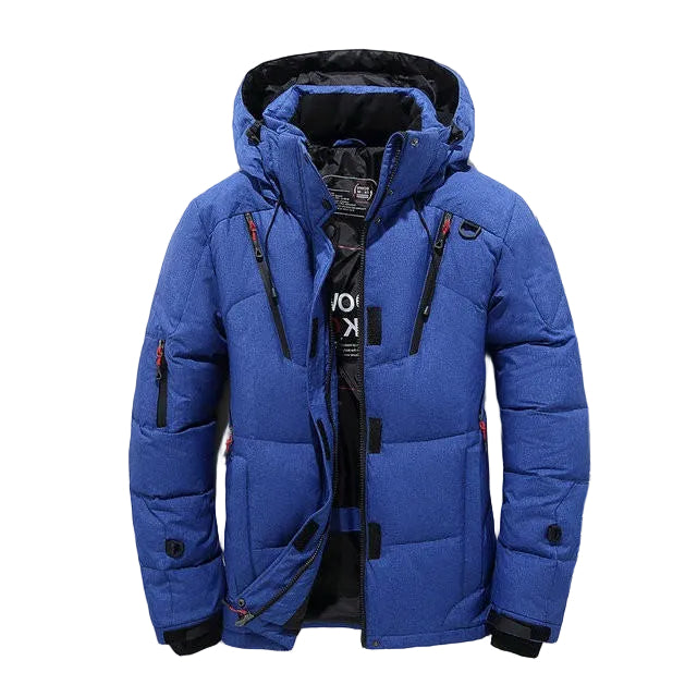 Insulated Winter Coat with Removable Hood and Full Zip Front in Five Colors