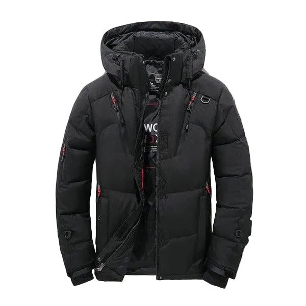 Insulated Winter Coat with Removable Hood and Full Zip Front in Five Colors