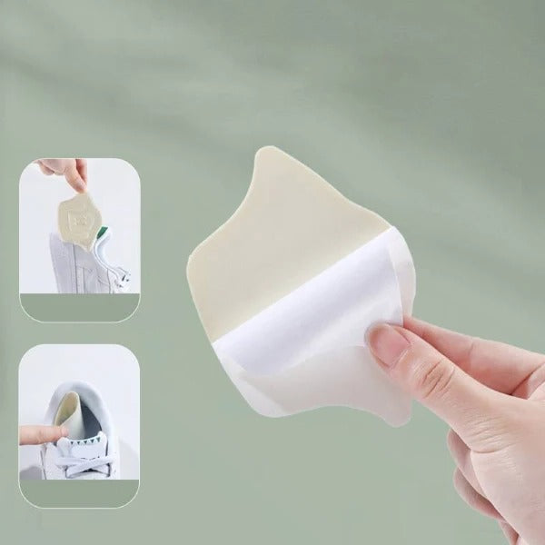 Cushioned Heel Grip Inserts with Self Adhesive Backing and Non Slip Surface