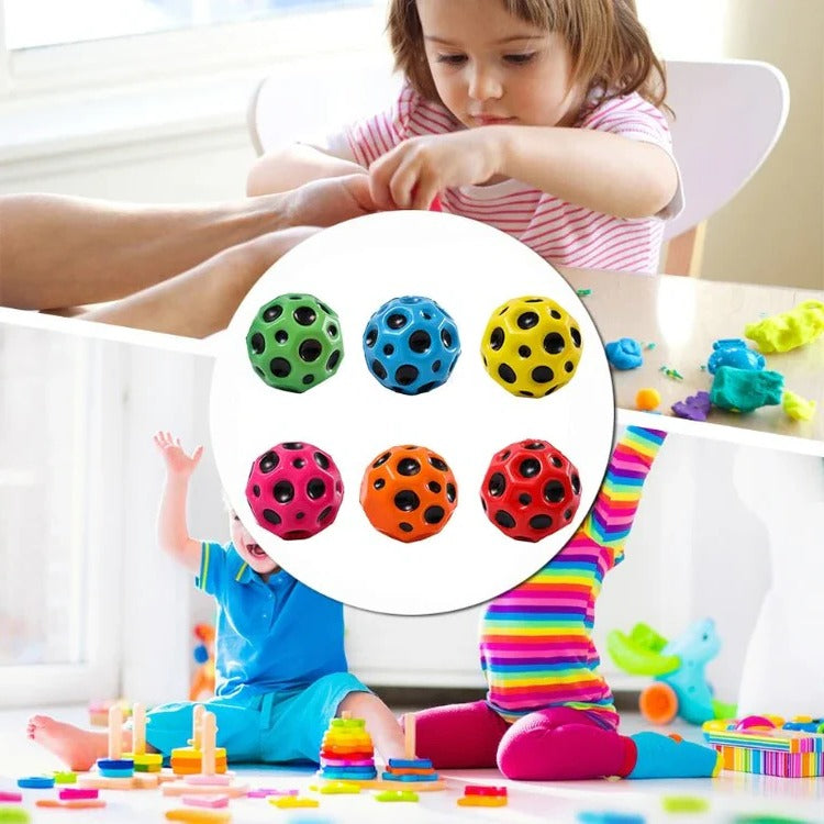 Handheld Bouncy Ball for Fidgeting with Shape Retention, Six Color Options All Vera Mart