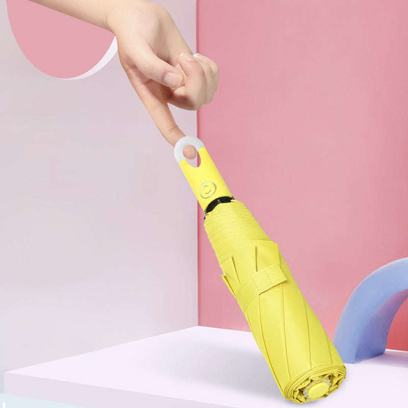 Automatic Opening Umbrella with Rotating Hook Handle and Water Repellent Canopy