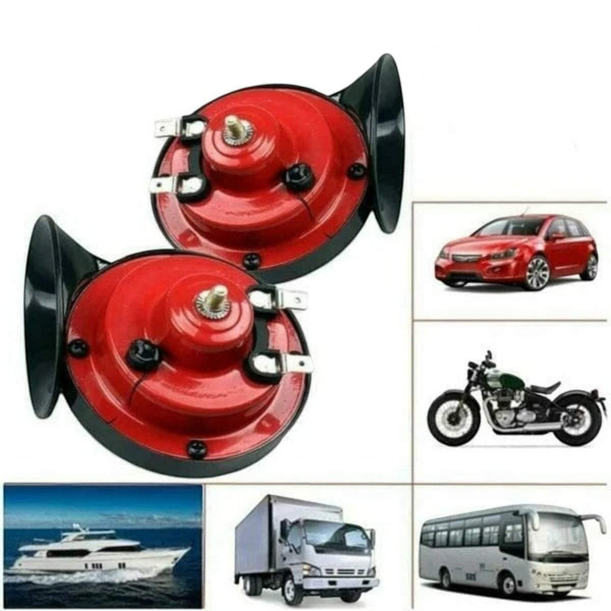 300dB Train Horn with Built-In Compressor and Snail Chamber for 12V Vehicles
