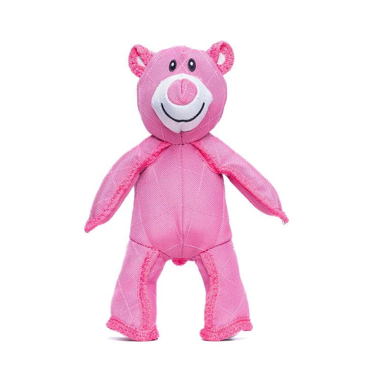 Bear Dog Toy with Internal Squeaker and Reinforced Stitching, Machine Washable
