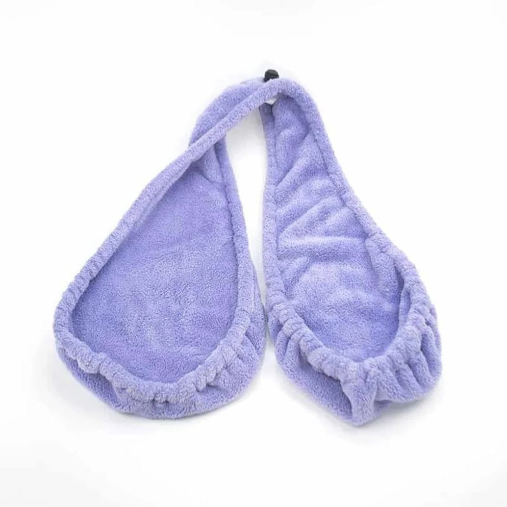 Terry Towel Bra with Open Back Design and Adjustable Elastic Cord