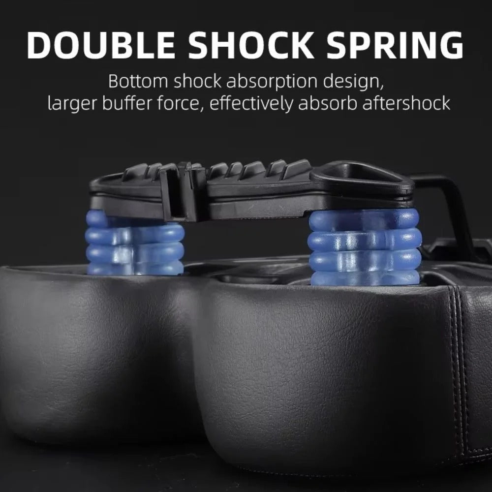Bike Saddle with Twin Rail Shock System and Ergonomic Wide Seat, Waterproof