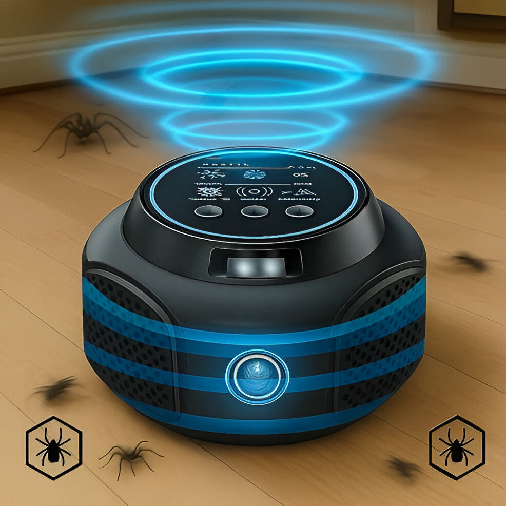 Ultrasonic Pest Repeller with 3,200 Square Foot Coverage for Spiders and Crawling Insects