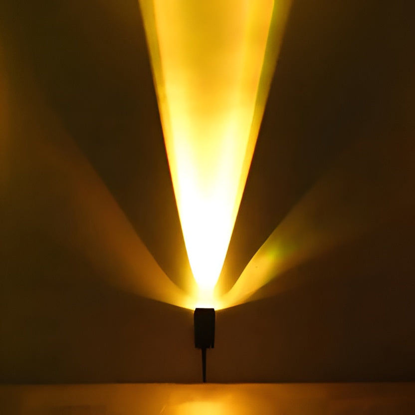 Solar Spotlight with Adjustable Zoom Lens and RGB Color Modes for Garden Paths