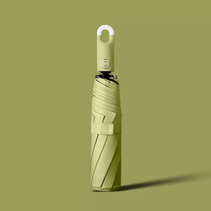 Automatic Opening Umbrella with Rotating Hook Handle and Water Repellent Canopy