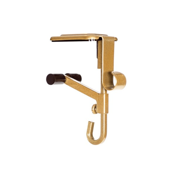 Dual Hook Mantle Holder with Adjustable Extension Rod and Rubber Grip Pads